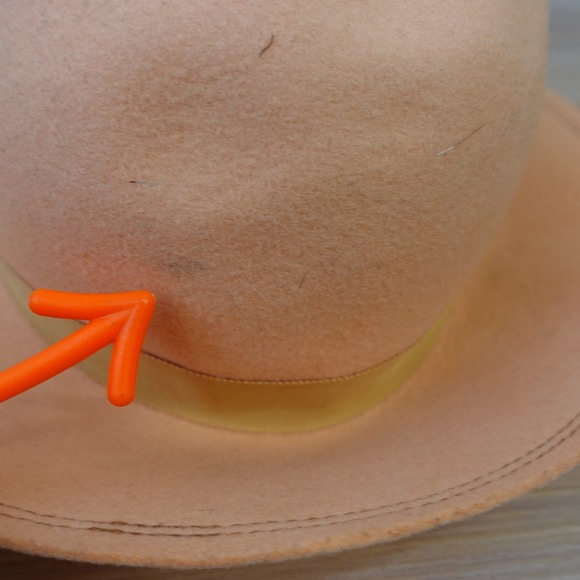 Vintage Betmar Hat Peach Wool Felt Floral Church Royal Ascot NEIMAN MARCUS main image 10